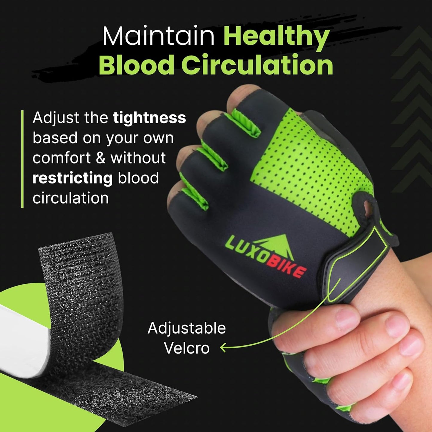 Bike Gloves for Men Cycling Biking Gloves Women - Padded Shock Absorbing Bicycle Riding, Anti-Slip Breahtable Half-Finger 'S for Mountain Biker Ebike