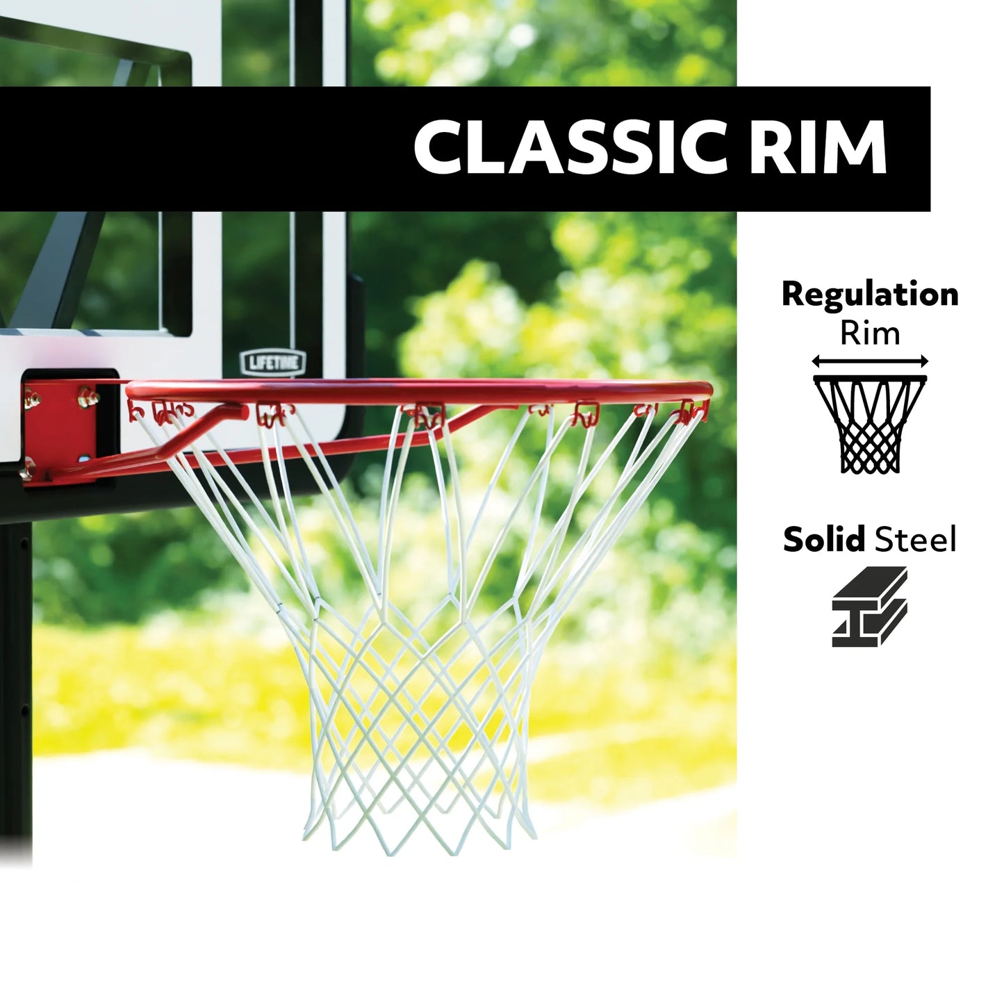 44-Inch Impact Portable Basketball Hoop with Telescoping Adjustment & Classic Rim – Model 90759-Outdoor Play