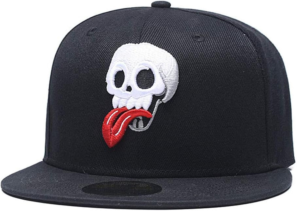 Adjustable Snapback Hat for Men Women,Unisex Hip Hop Baseball Cap Flat Bill Brim Dad Hats