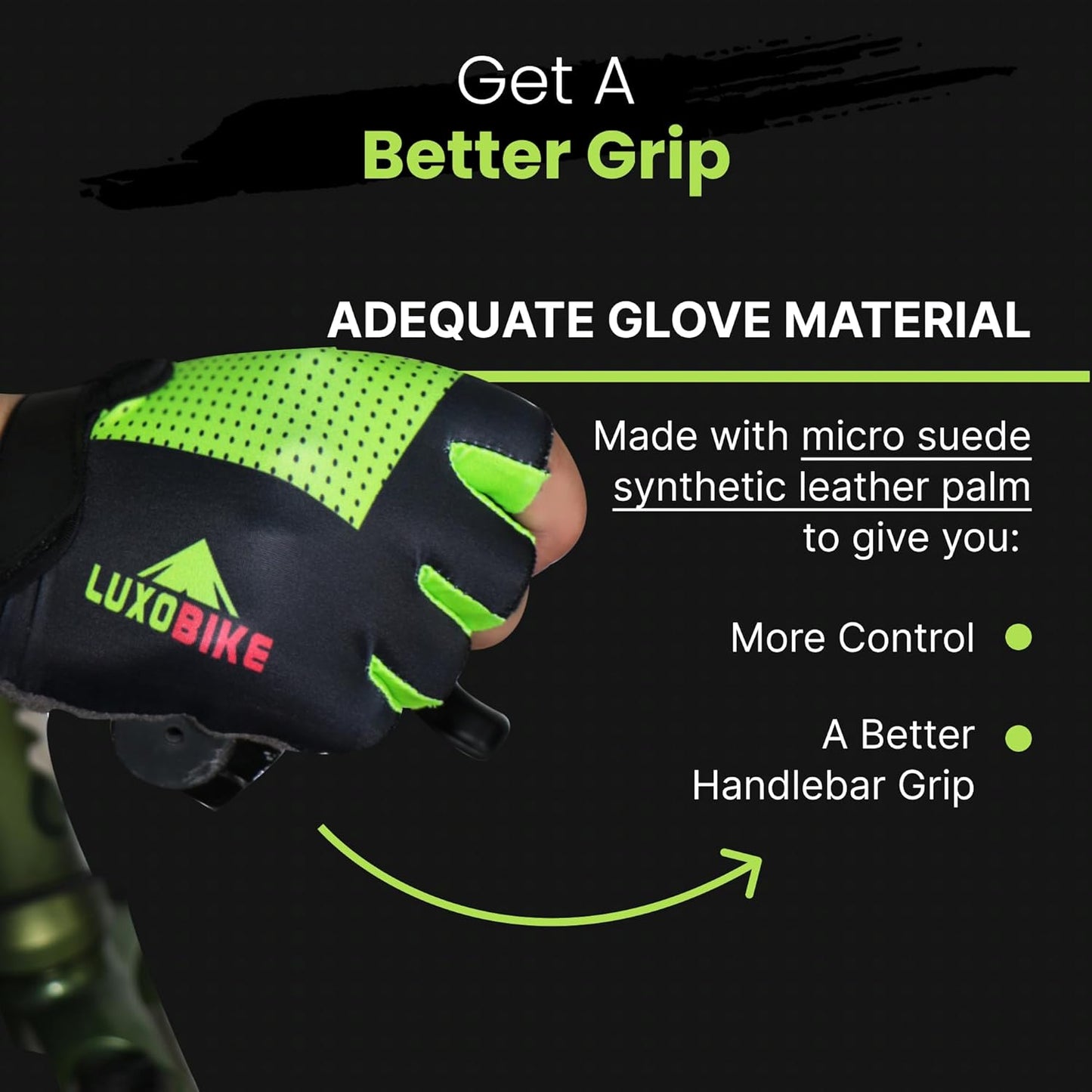 Bike Gloves for Men Cycling Biking Gloves Women - Padded Shock Absorbing Bicycle Riding, Anti-Slip Breahtable Half-Finger 'S for Mountain Biker Ebike