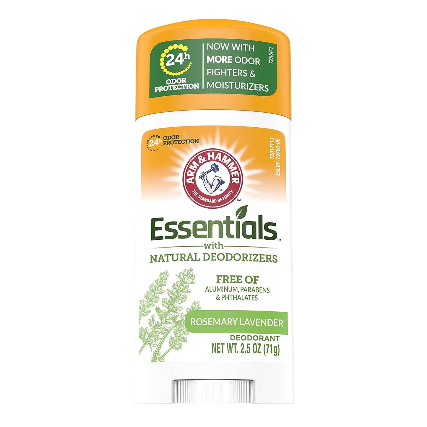 Essentials Natural Deodorant Fresh Rosemary Lavender 2.50 Oz (Pack of 4)