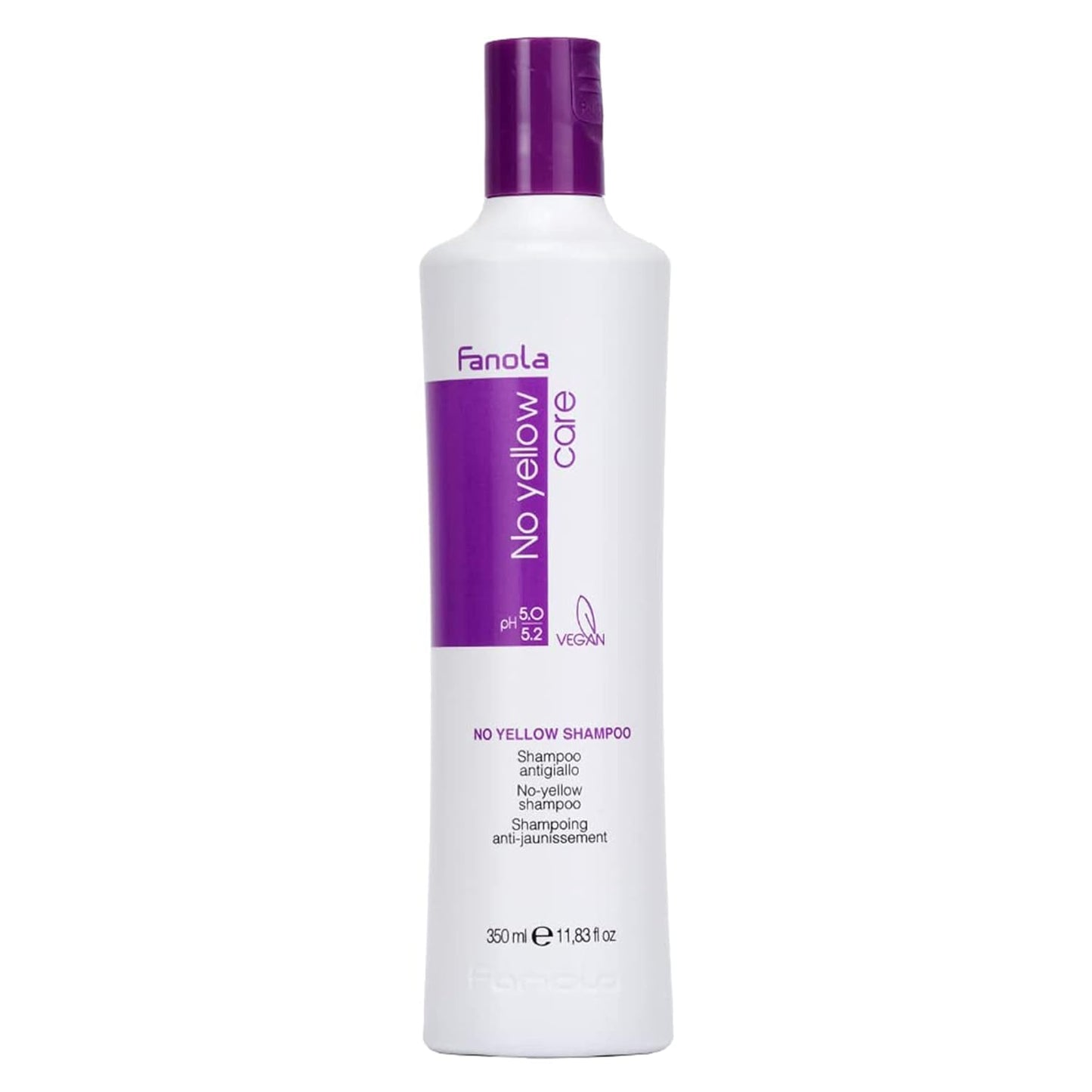 No Yellow Purple Shampoo - Purple Color Depositing Shampoo for Blondes, Bleached & Grey Hair - Formulated with Violet Pigment to Remove Brassy Tones from Hair (11.83 Fl Oz)