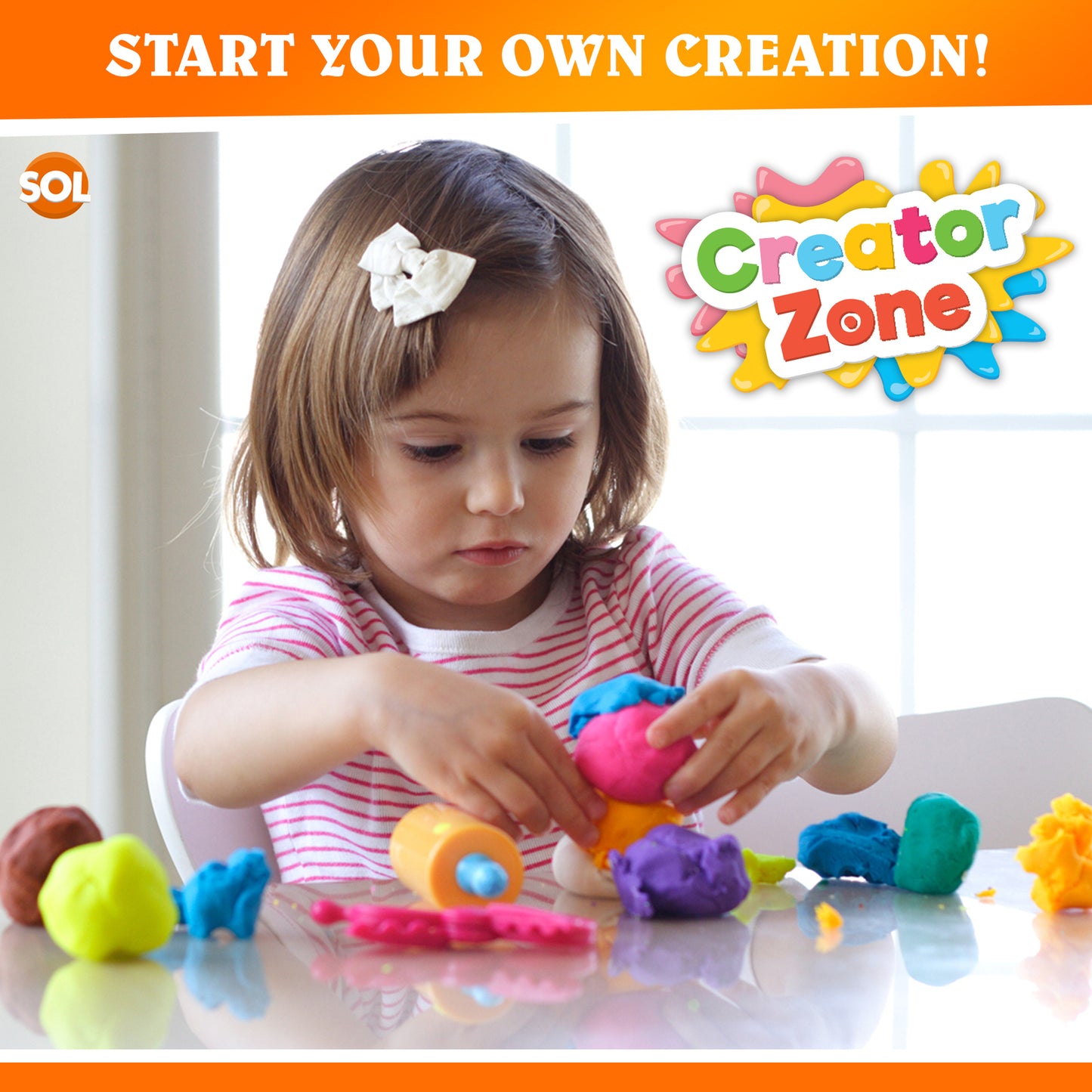 16Pk Kids Modelling Clay Set 16 Colours Plasticine Putty Strips Children Craft