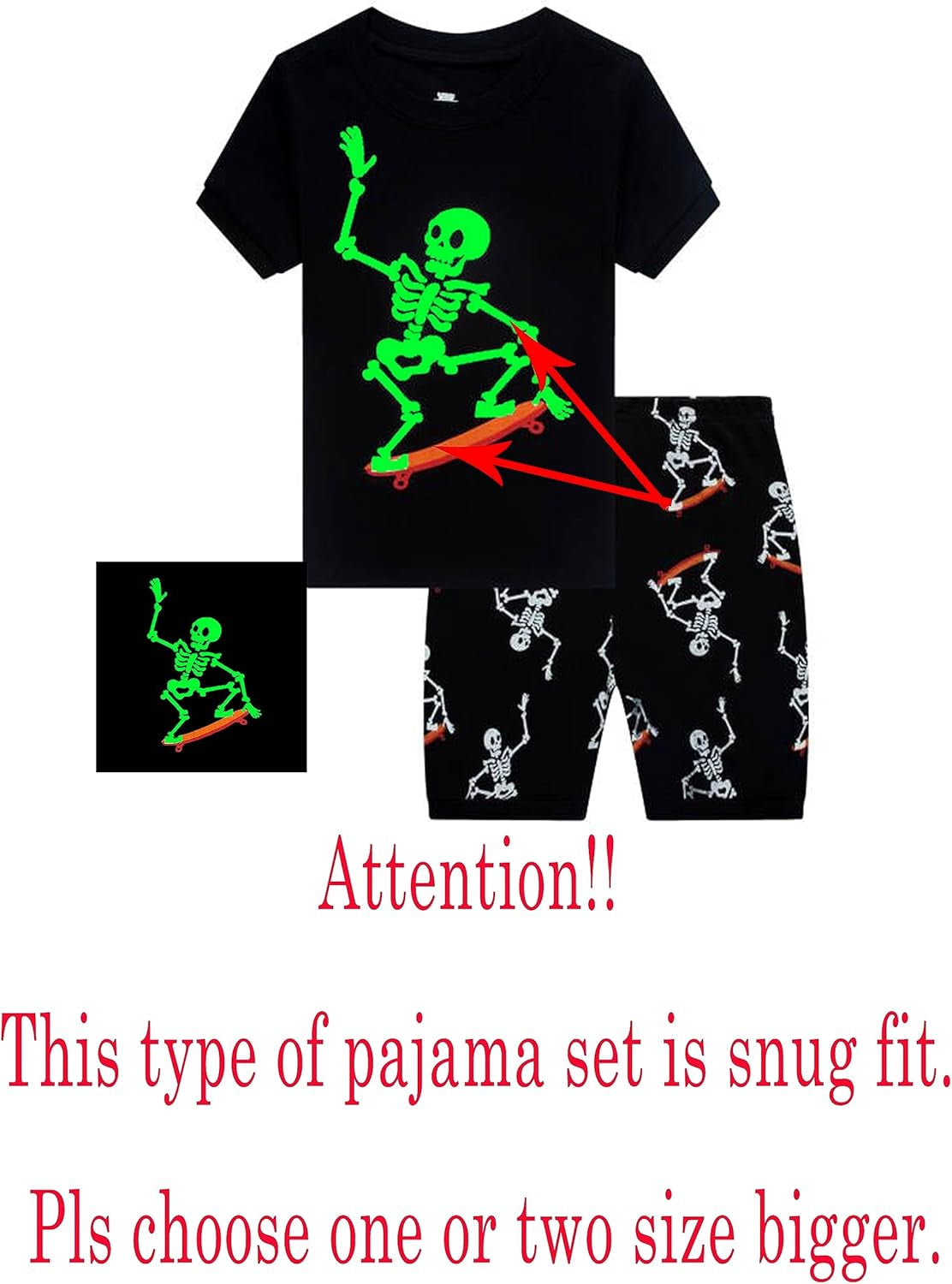 Boys Short Sleeve Pajamas Kids Summer Pjs Children Pajamas