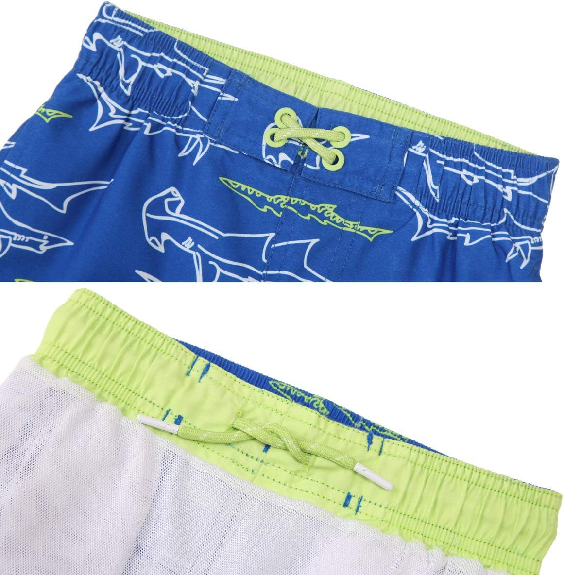 Boys' Swim Trunks UPF 50+ Quick Dry Bathing Suit Swimwear Beach Shorts with Mesh Lining