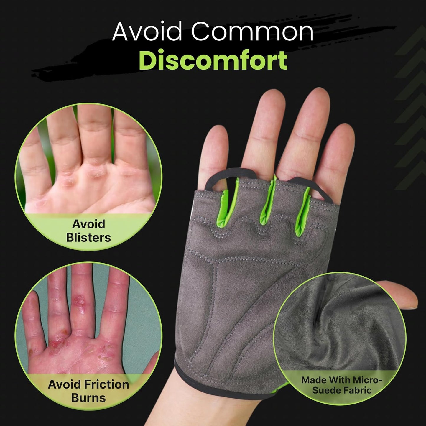 Bike Gloves for Men Cycling Biking Gloves Women - Padded Shock Absorbing Bicycle Riding, Anti-Slip Breahtable Half-Finger 'S for Mountain Biker Ebike