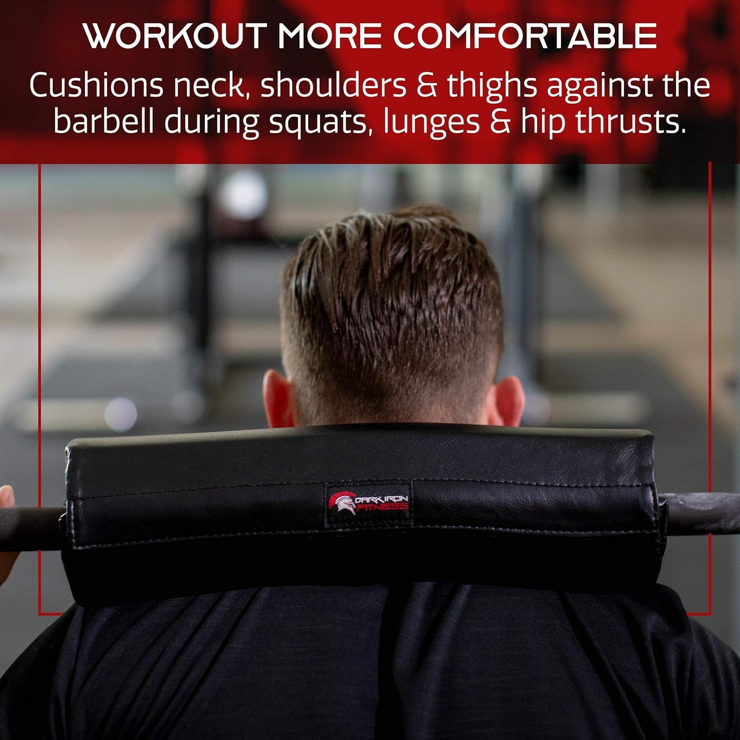 Barbell Pad - Extra Thick Padding for Weight Training, Squatting, Hip Thrusts Exercise Bar Protection & Support