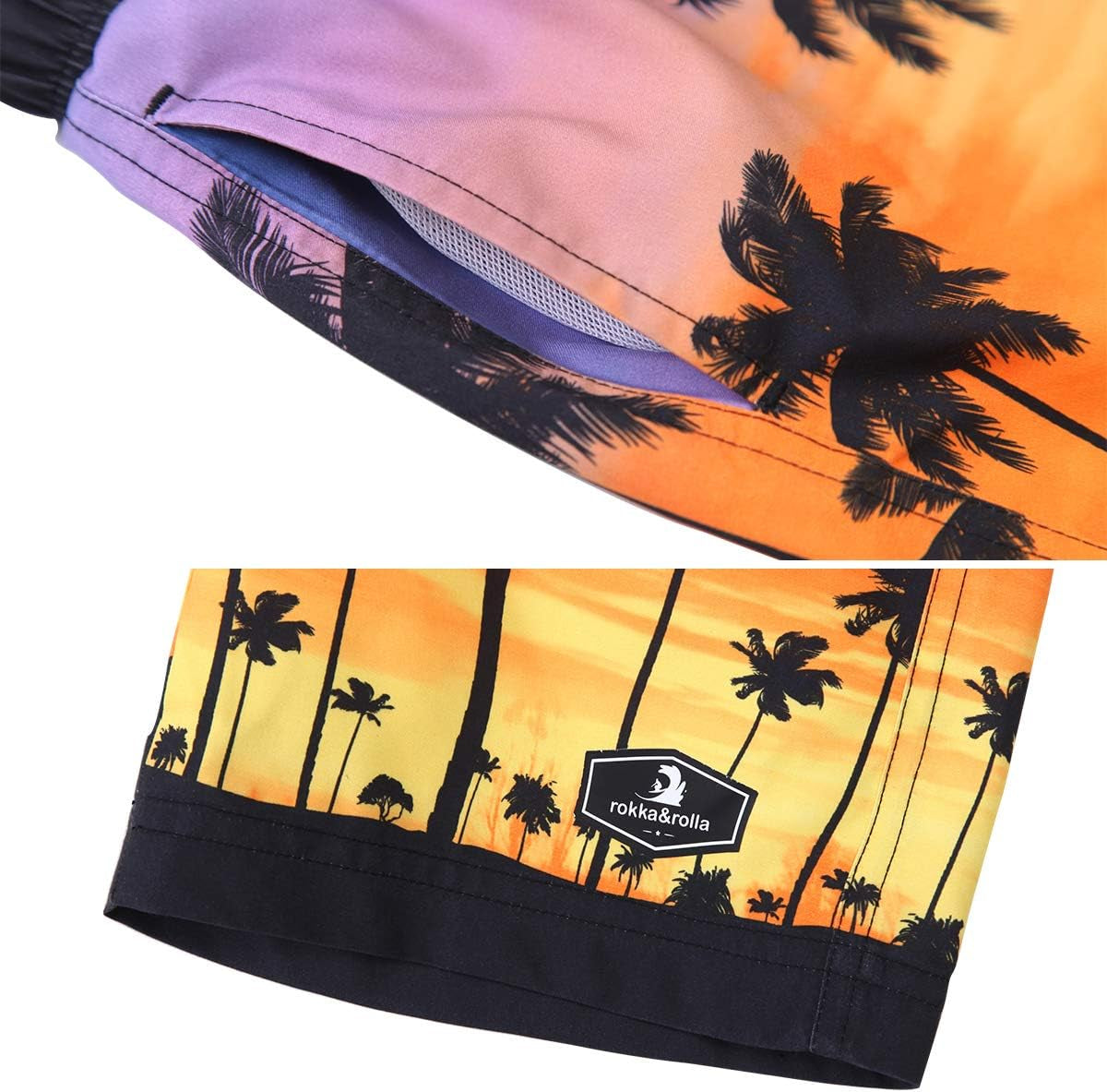 Boys' Swim Trunks UPF 50+ Quick Dry Bathing Suit Swimwear Beach Shorts with Mesh Lining
