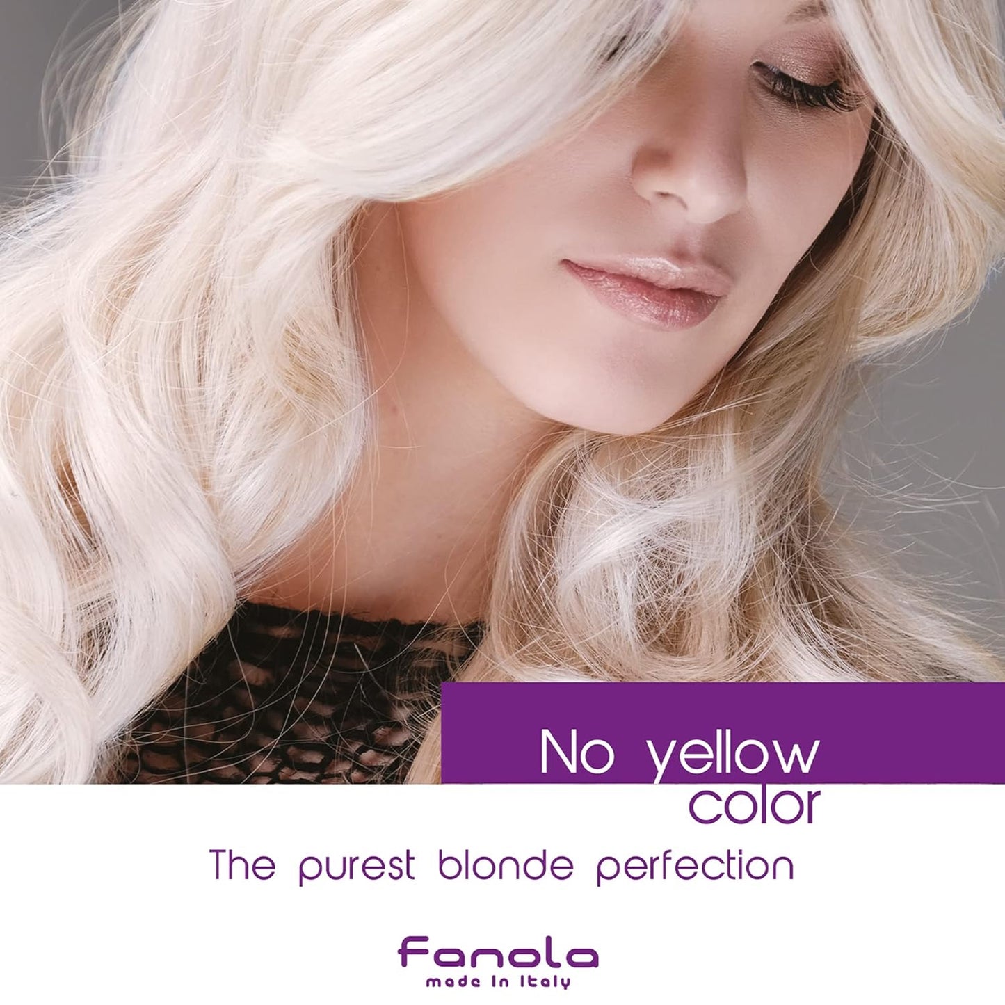 No Yellow Purple Shampoo - Purple Color Depositing Shampoo for Blondes, Bleached & Grey Hair - Formulated with Violet Pigment to Remove Brassy Tones from Hair (11.83 Fl Oz)
