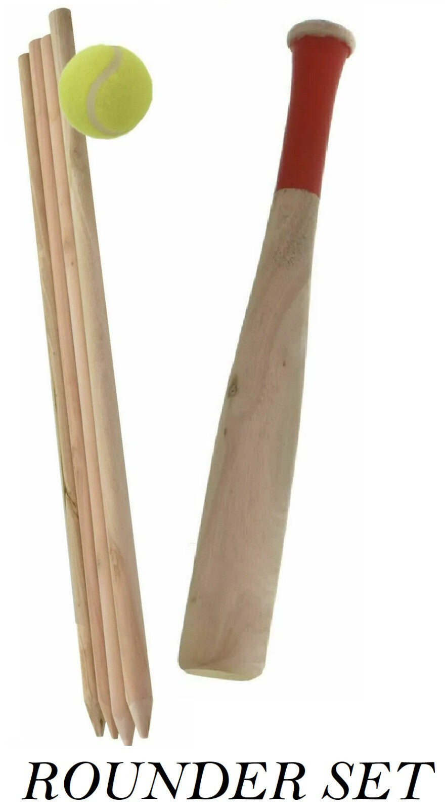 Wooden Rounder Set Perfect for Kids Childrens Outdoor Fun Activity