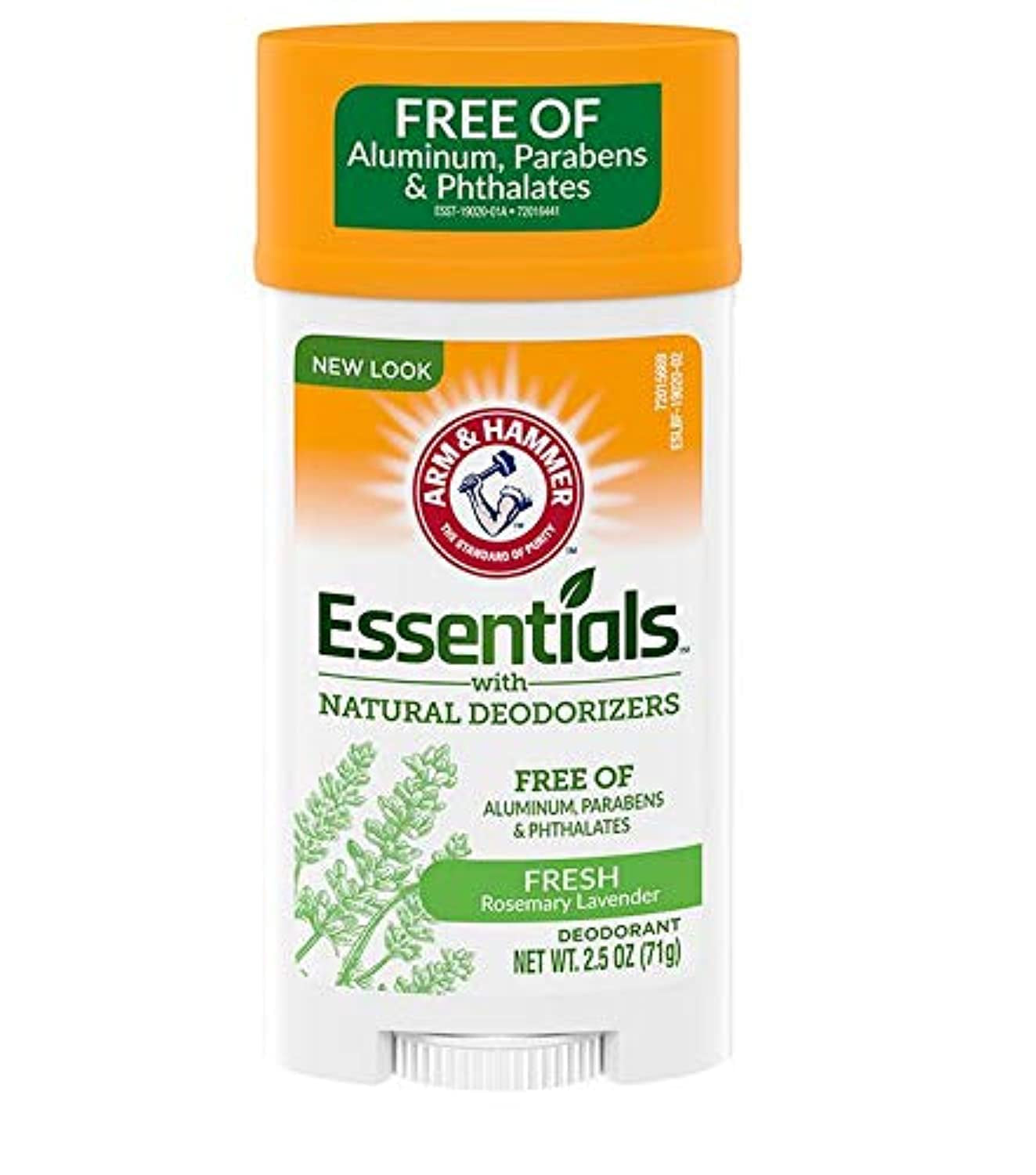 Essentials Natural Deodorant Fresh Rosemary Lavender 2.50 Oz (Pack of 4)