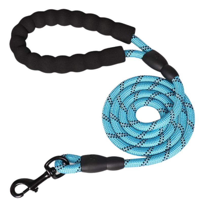 5FT Reflective Dog Leash Rope Braided Pet Leads Strong Training Padded Braided