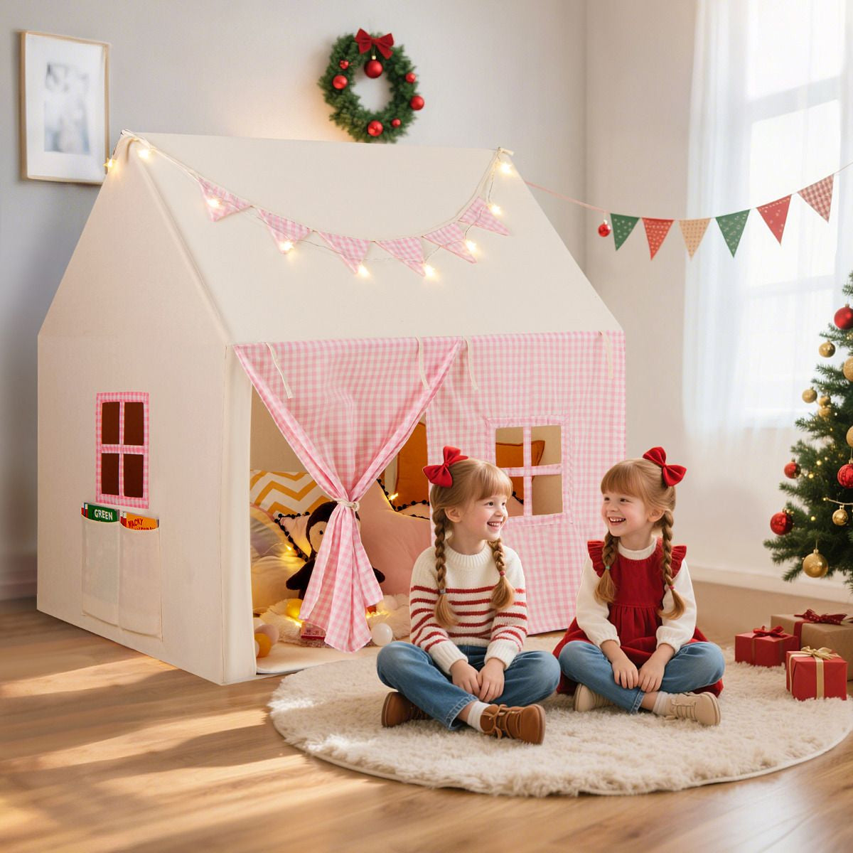 Kids Play Tent with Padded Mat for Children Aged 3-8 Years Old