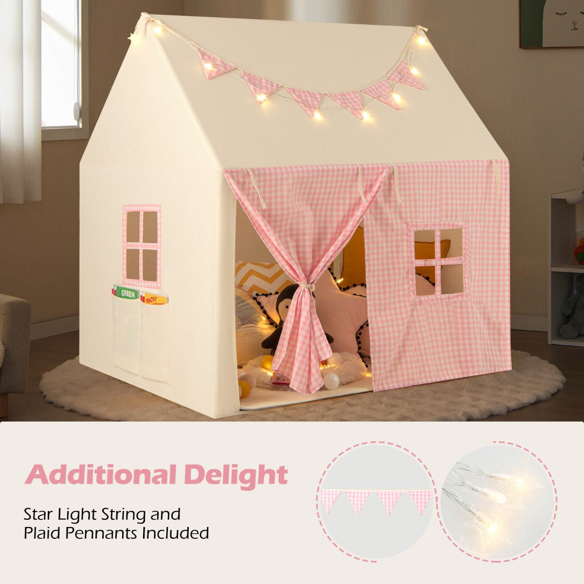 Kids Play Tent with Padded Mat for Children Aged 3-8 Years Old