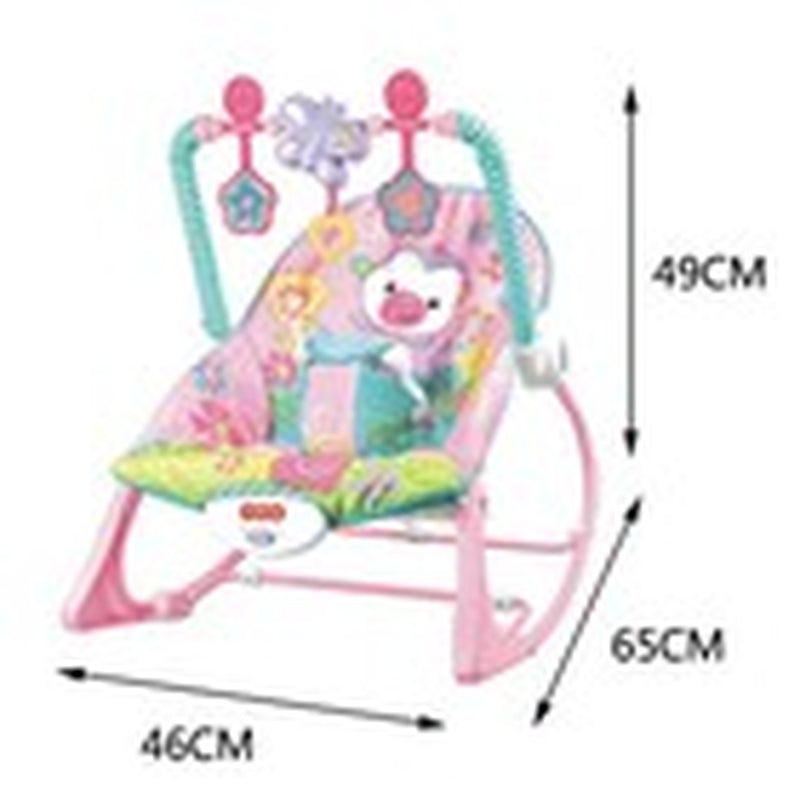 Baby Infant to Toddler Vibration Bouncer Rocker Swing Chair Soothing Music Toys
