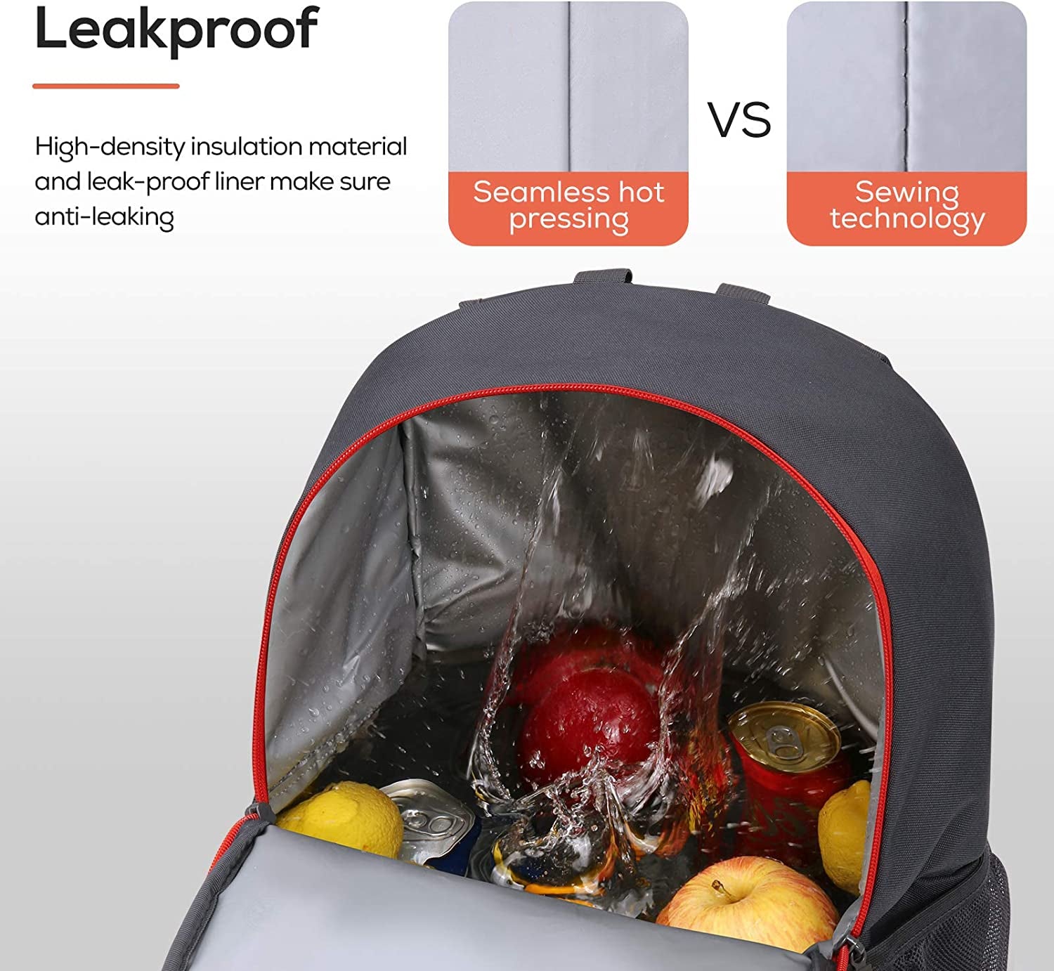 Insulated Backpack Cooler 28 Cans Leakproof Lightweight Cooler Backpack for Men Women to Work, Picnics, Hiking, Beach, Park or Day Trips