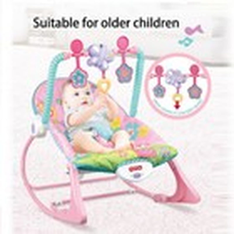 Baby Infant to Toddler Vibration Bouncer Rocker Swing Chair Soothing Music Toys