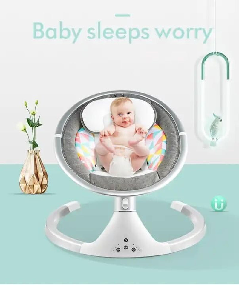Baby Bouncer Hub Swing with Bluetooth & 3-Stage Timer, Music and Remote Control