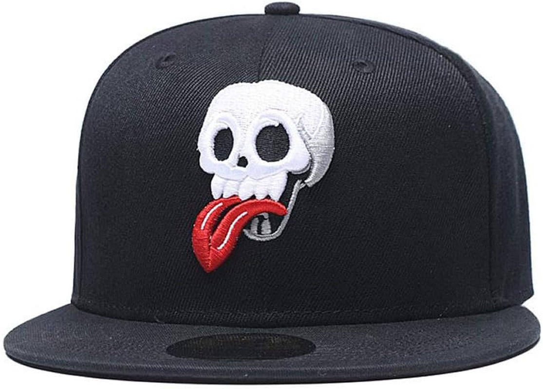 Adjustable Snapback Hat for Men Women,Unisex Hip Hop Baseball Cap Flat Bill Brim Dad Hats