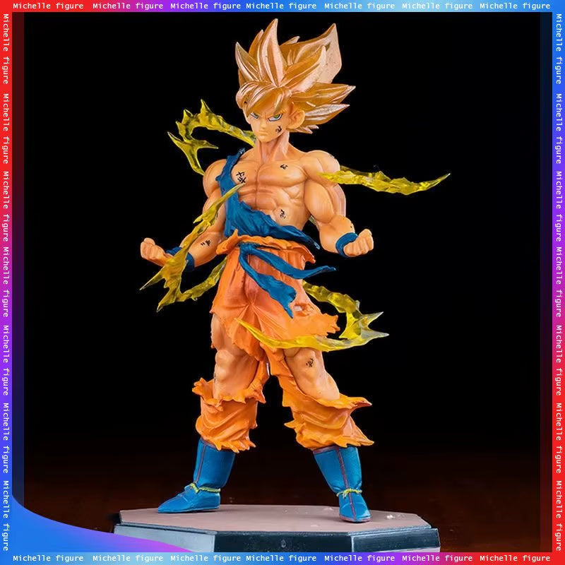 Hot Anime Dragon Ball Son Goku Super Saiyan Figure 17Cm/6.69In Goku DBZ Action Figure Model Gifts Collectible Figurines for Kids
