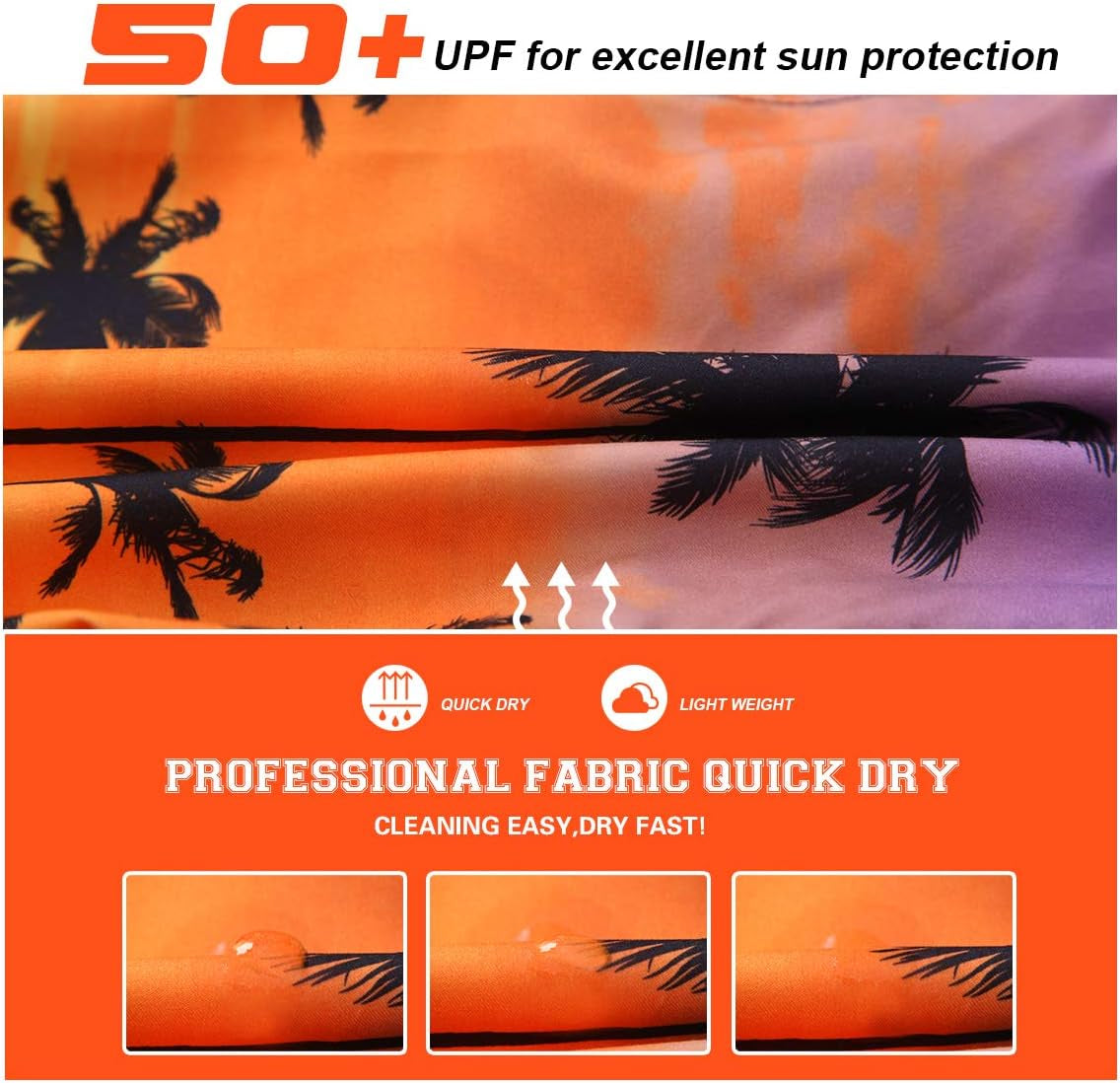 Boys' Swim Trunks UPF 50+ Quick Dry Bathing Suit Swimwear Beach Shorts with Mesh Lining