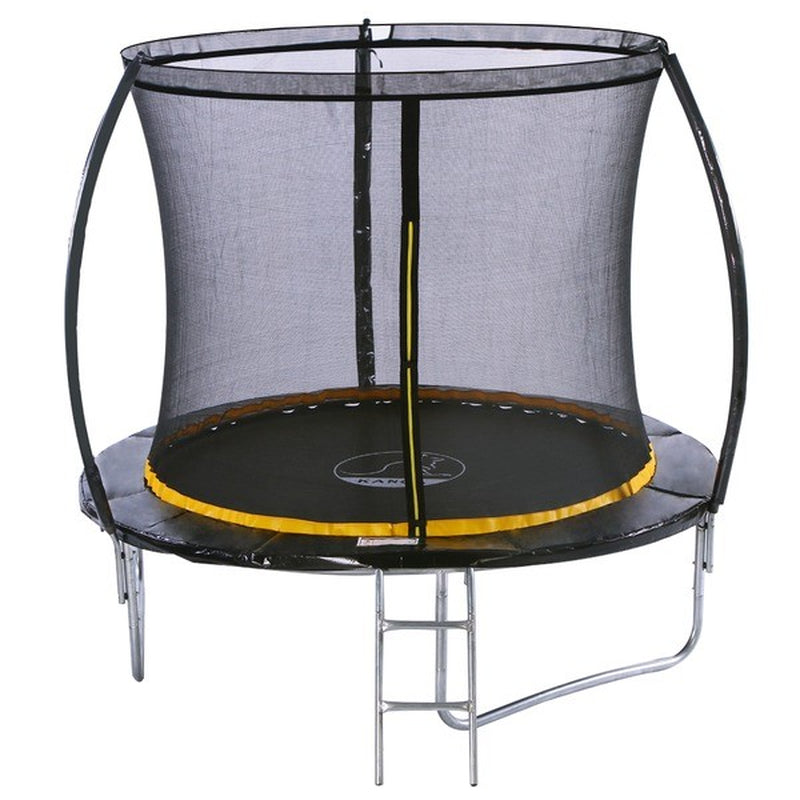 8Ft Trampoline Kanga Premium with Enclosure, Safety Net, Ladder & Anchor Kit