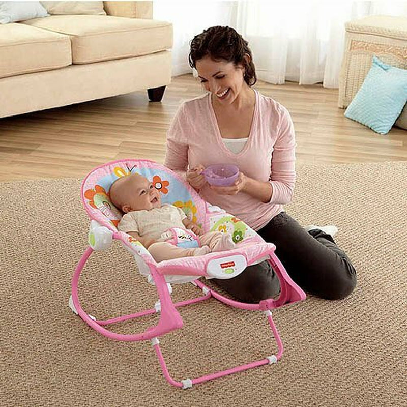 Baby Infant to Toddler Vibration Bouncer Rocker Swing Chair Soothing Music Toys