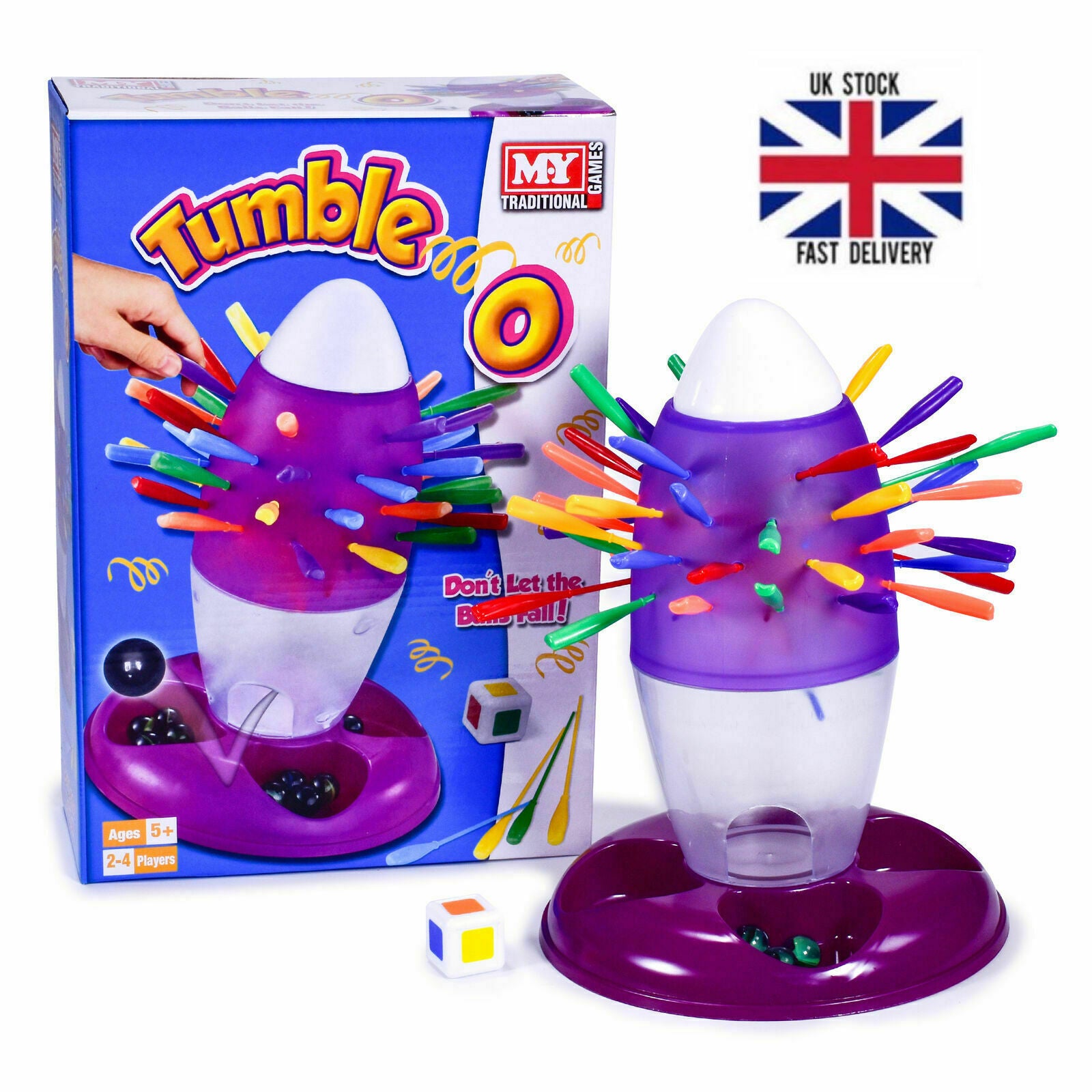 Tumble-O Board Game Don'T Drop Marbles Sticks Kids Family Fun Game Toy Childrens