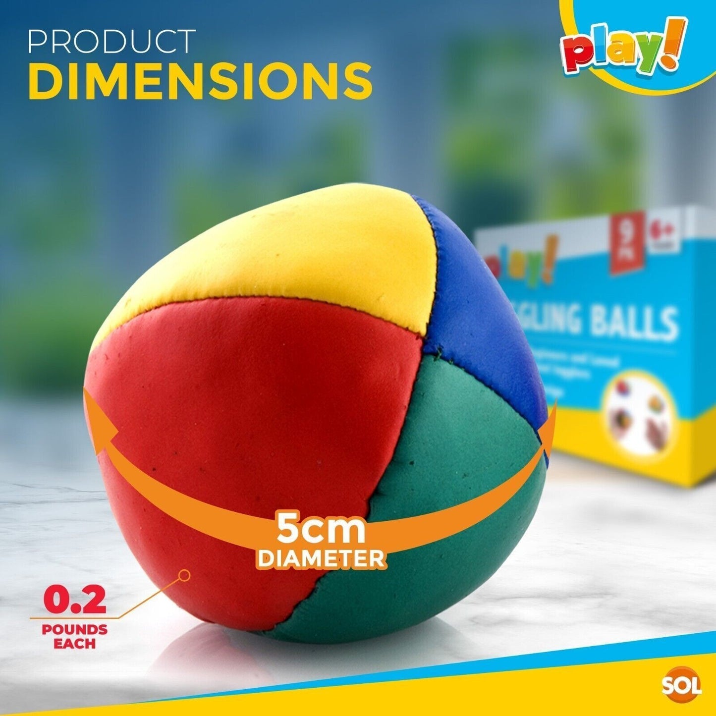 3-36Pk Juggling Balls Professional Pro Learn to Juggle Coloured Set Circus Clown