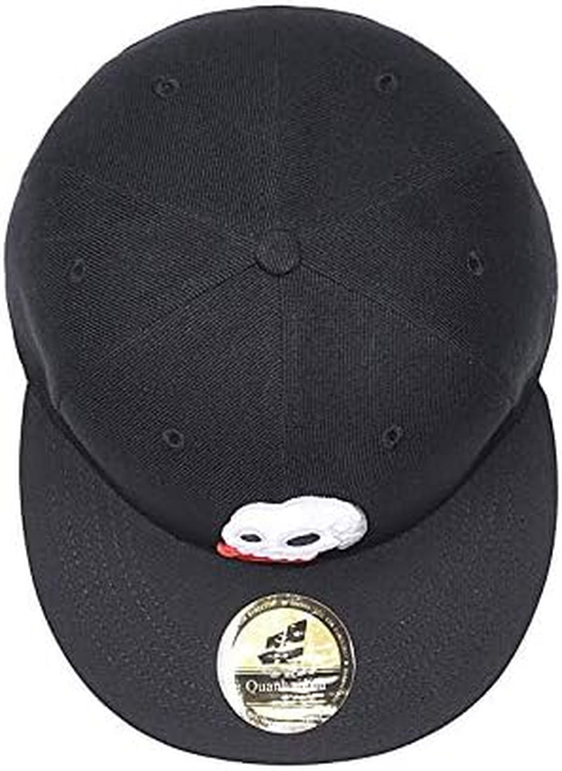 Adjustable Snapback Hat for Men Women,Unisex Hip Hop Baseball Cap Flat Bill Brim Dad Hats