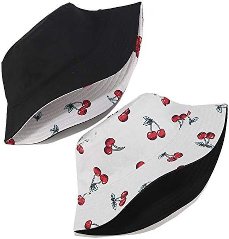 Unisex Reversible Packable Bucket Hat Sun Hat for Men Women