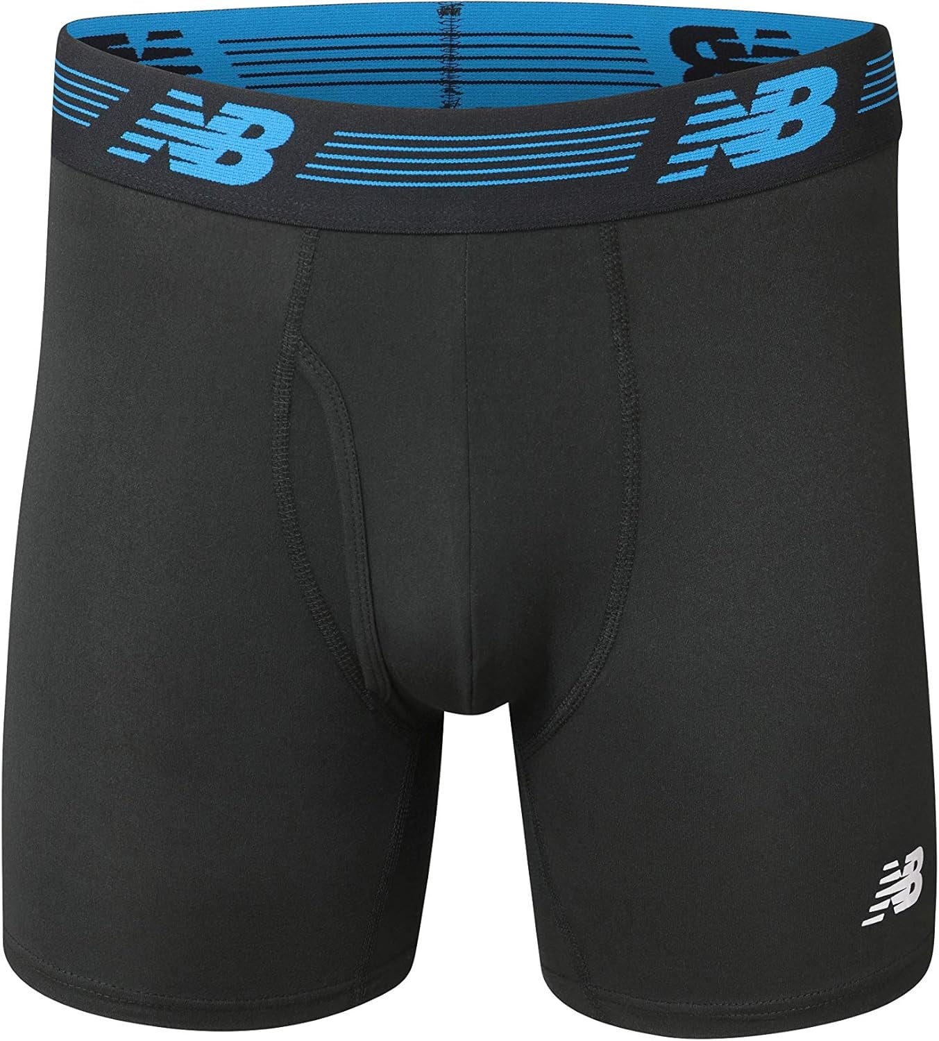 Men'S Performance Boxer Briefs with Fly, Breathable Stretch Underwear, Moisture Wicking, Soft Waistband (3 Pack)