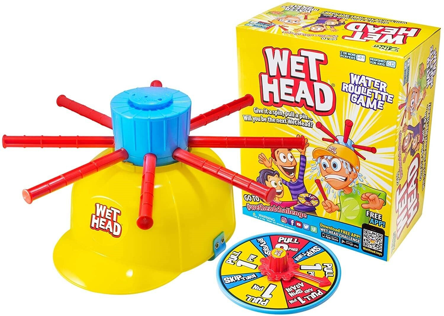 2Pcs Wet Head Water Roulette Game KIDS Friends Family TOY PLAY SET