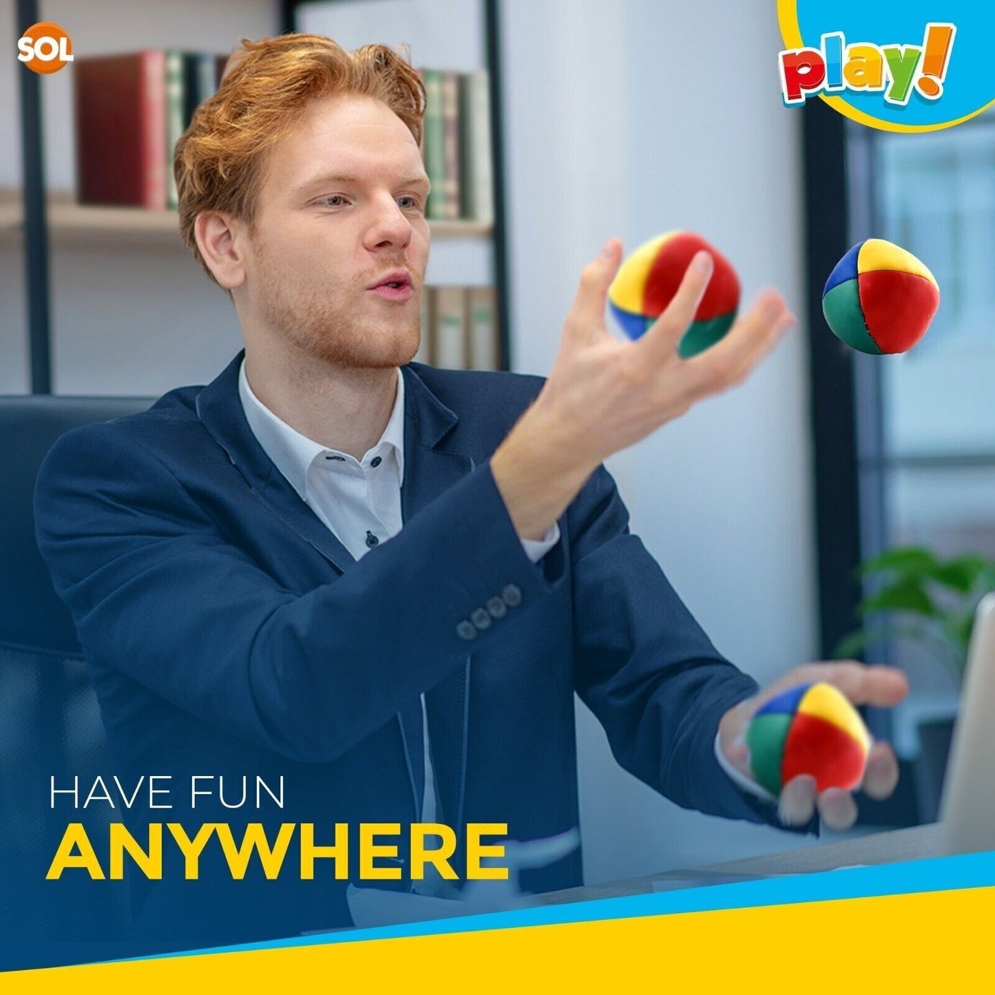 3-36Pk Juggling Balls Professional Pro Learn to Juggle Coloured Set Circus Clown