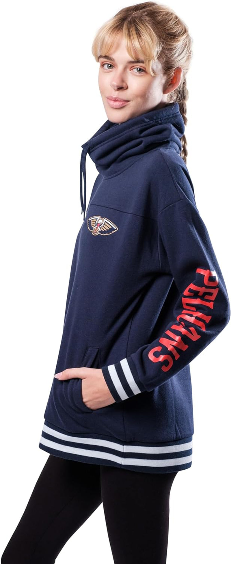 Women'S NBA Official Super Soft Pullover Hoodie Funnel Sweatshirt