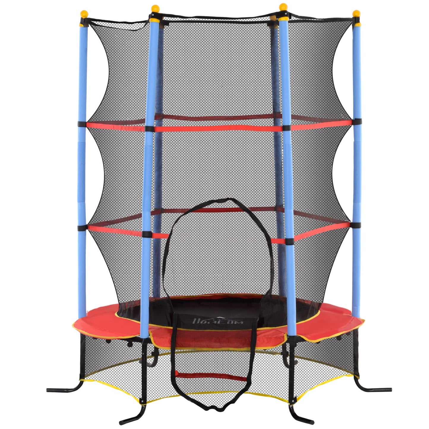 Kids Trampoline W/Enclosure Net Zipper Safety Pad Indoor Outdoor for 3-10 Years