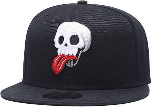 Adjustable Snapback Hat for Men Women,Unisex Hip Hop Baseball Cap Flat Bill Brim Dad Hats