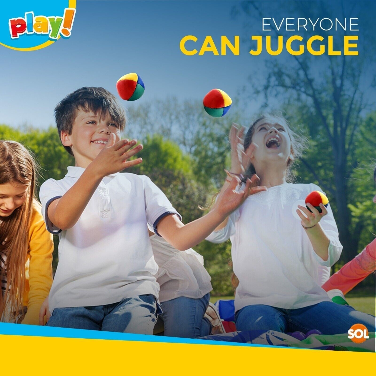 3-36Pk Juggling Balls Professional Pro Learn to Juggle Coloured Set Circus Clown