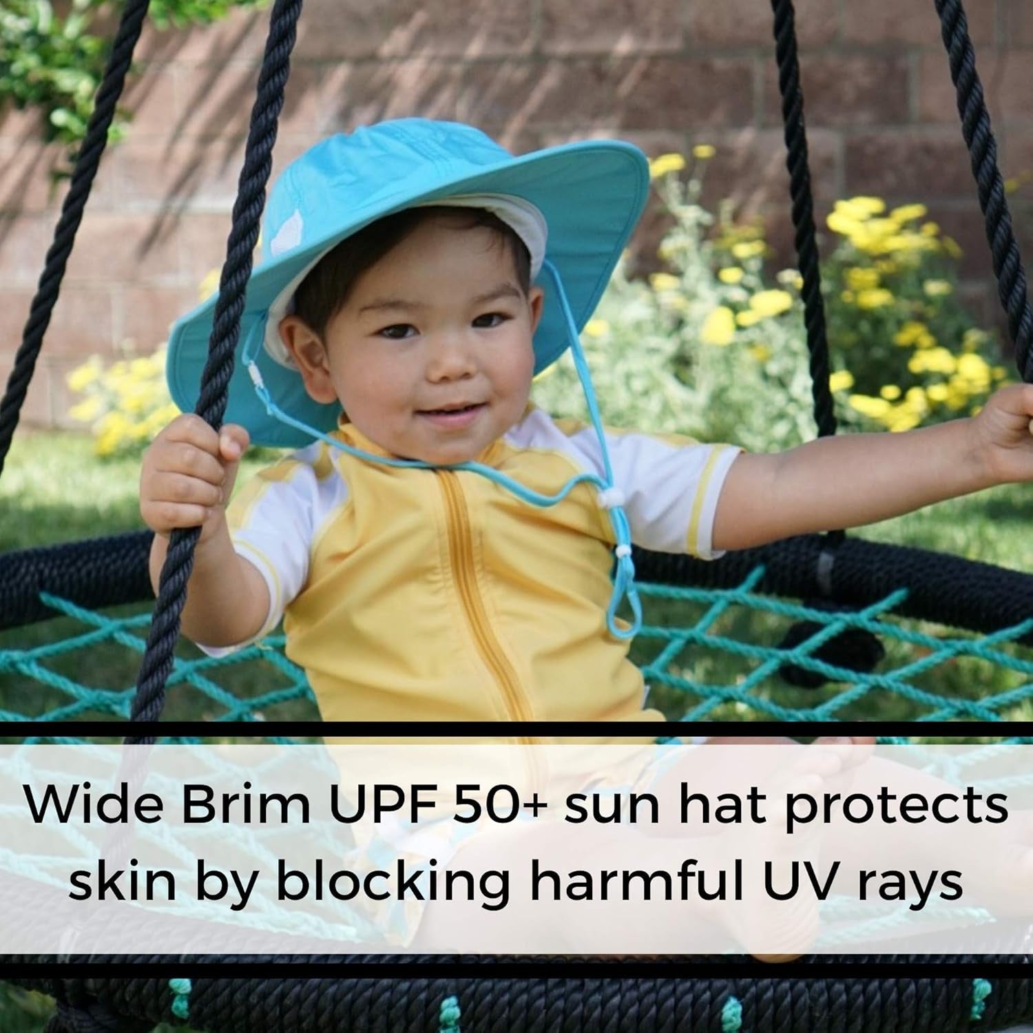 Wide Brim Sun Hat | UPF 50+ Protection for Baby, Toddler, and Kids