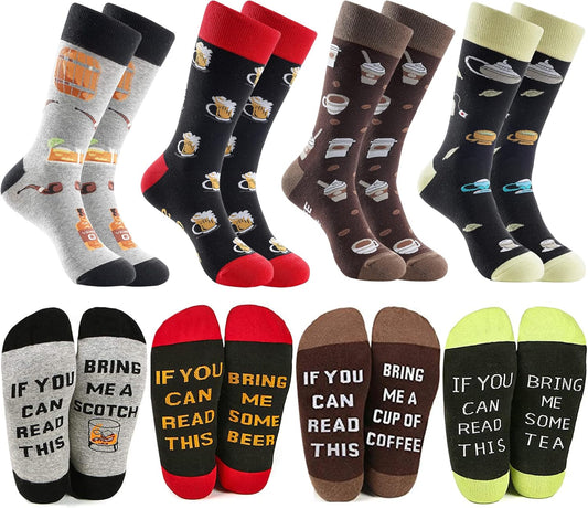 Funny Socks for Men & Women,Fun Socks,Crazy Colorful Cool Novelty Cute Dress Socks,Food Animal Space Socks …