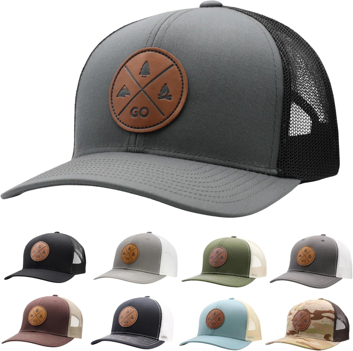 Trucker Hat - GO Outdoors (Gray/Black)