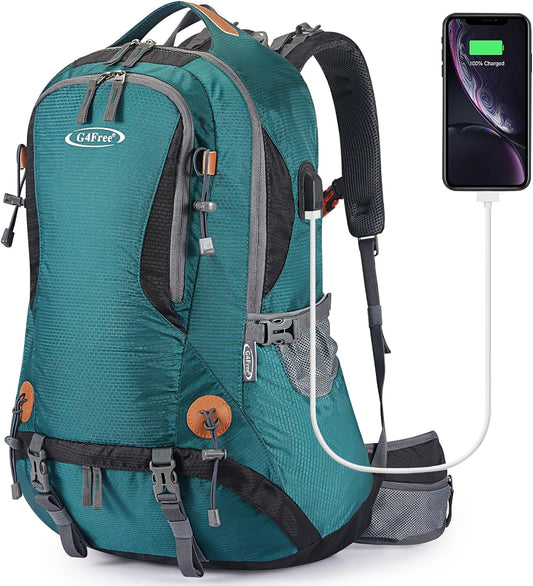 50L Hiking Backpack Waterproof Daypack Outdoor Camping Climbing Backpack with Rain Cover for Men Women