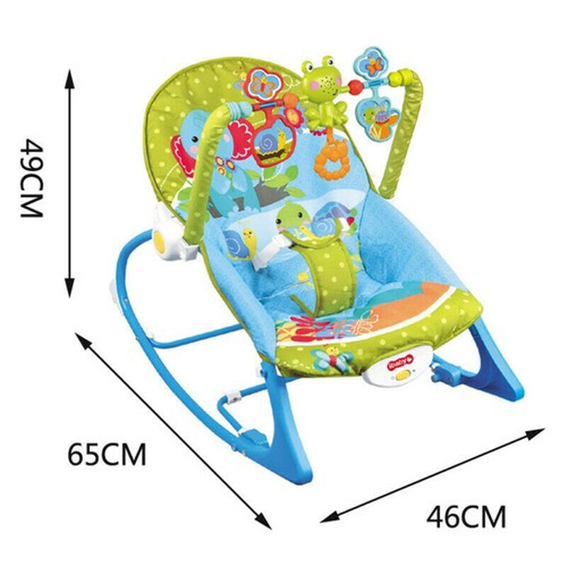 Baby Infant to Toddler Vibration Bouncer Rocker Swing Chair Soothing Music Toys