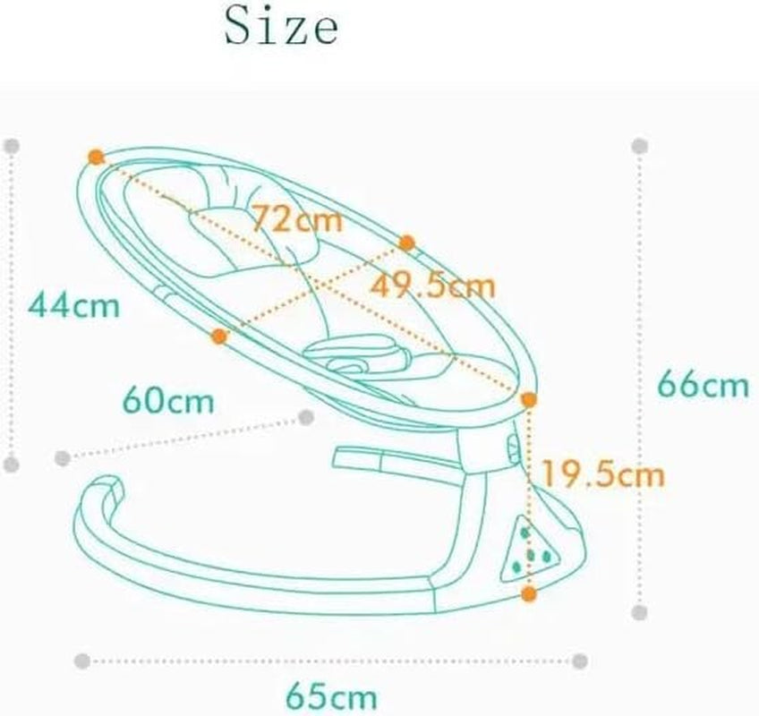 Baby Bouncer Hub Swing with Bluetooth & 3-Stage Timer, Music and Remote Control