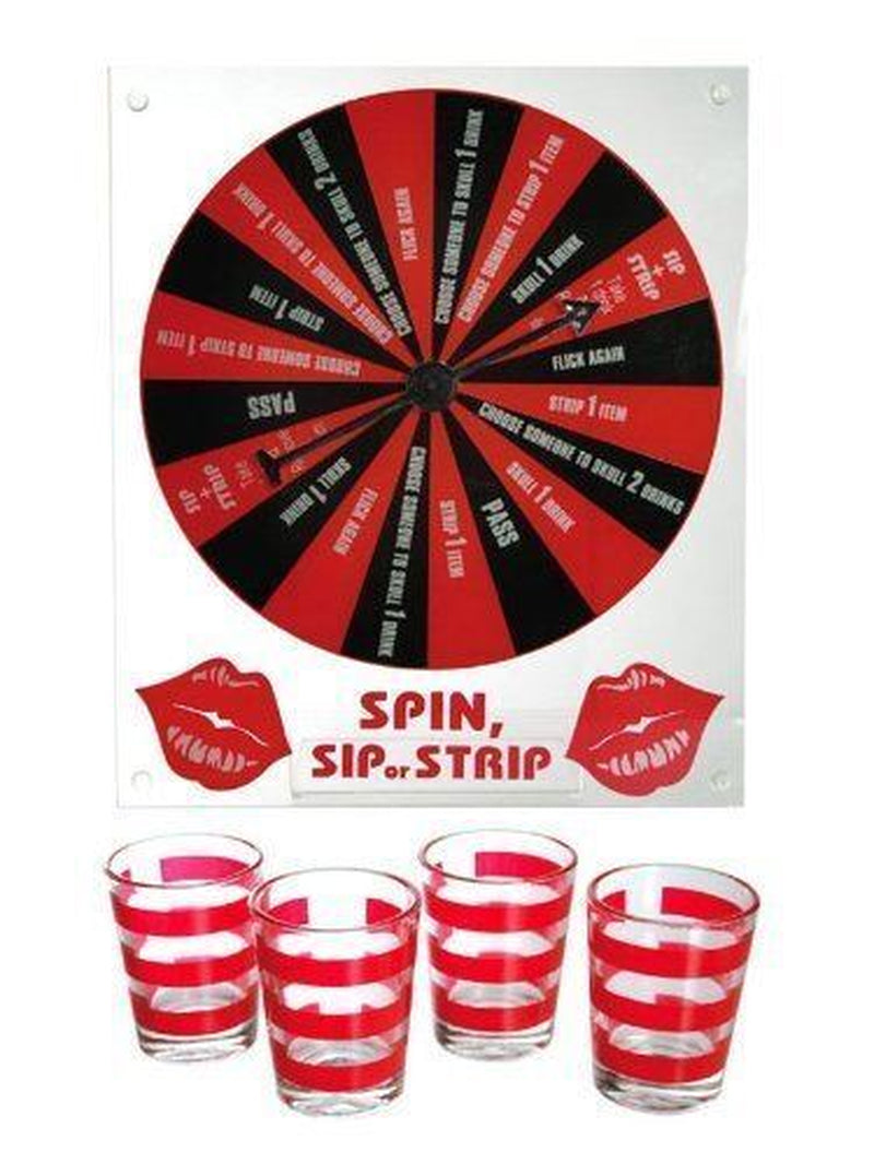 Spin & Strip Adult Shot Glass Drinking Game Party Stag Hen Valentines Xmas Gift