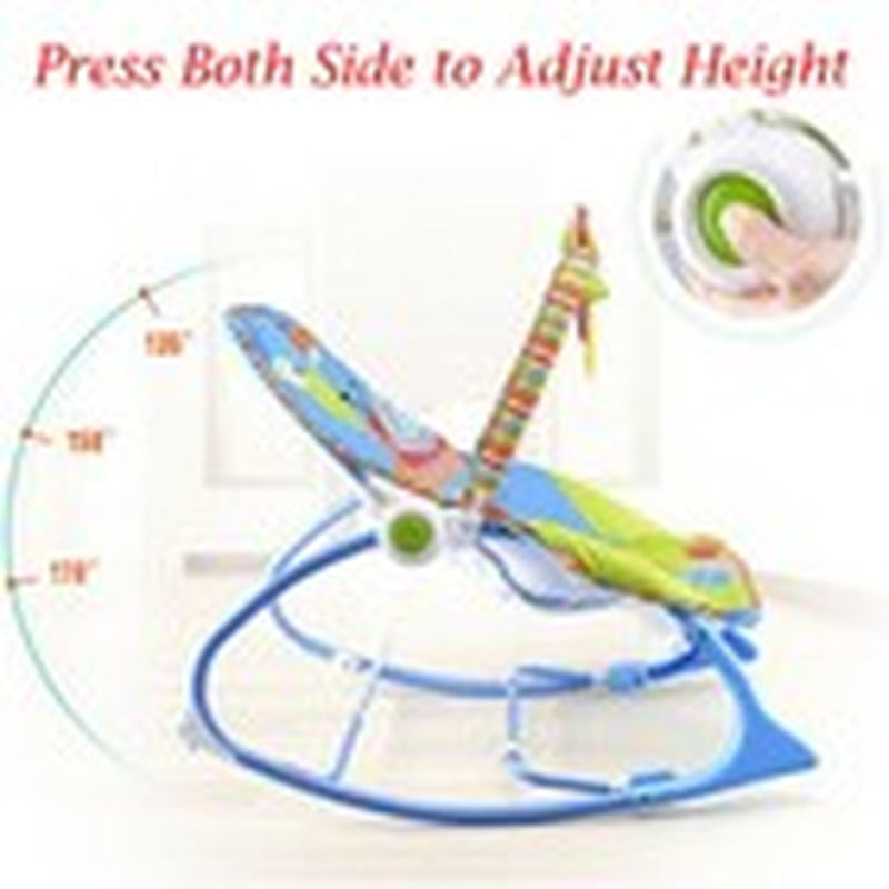 Baby Infant to Toddler Vibration Bouncer Rocker Swing Chair Soothing Music Toys