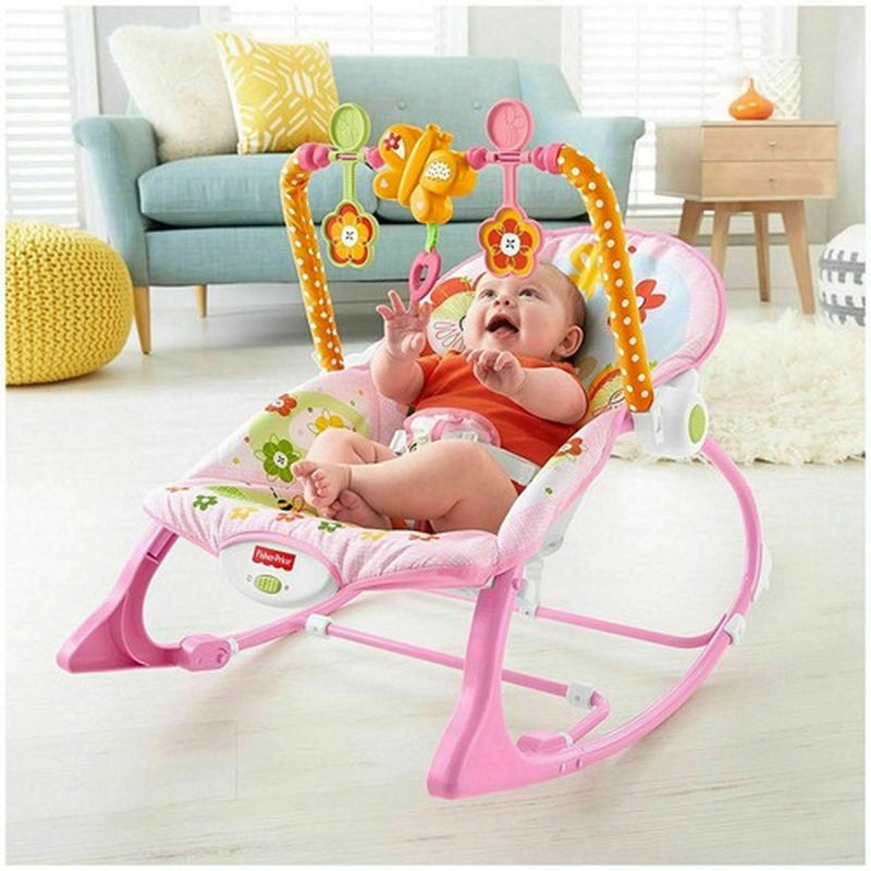 Baby Infant to Toddler Vibration Bouncer Rocker Swing Chair Soothing Music Toys