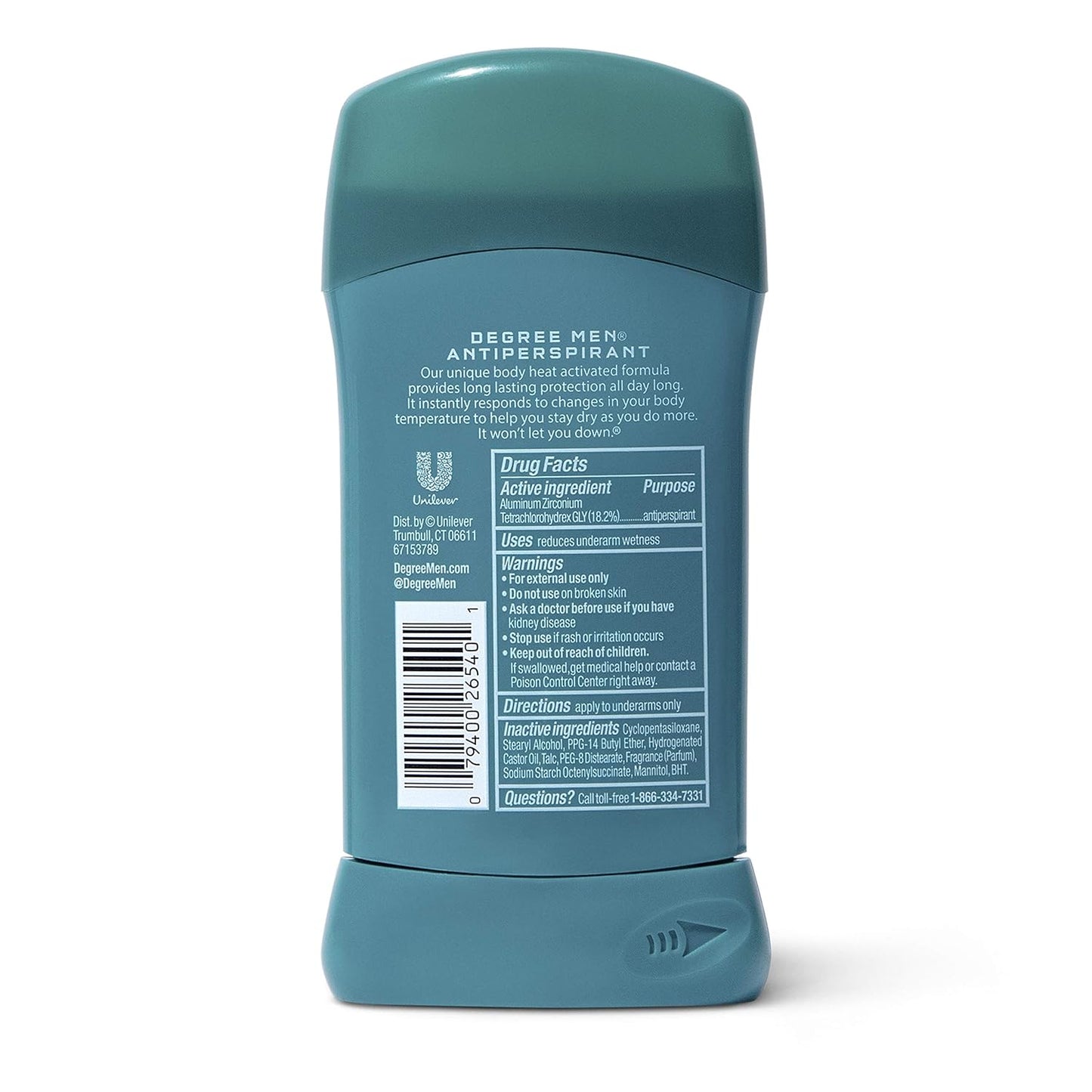 Men Antiperspirant Deodorant Stick Cool Rush 48 Hour Protection 2.7 Oz (Pack of 6)