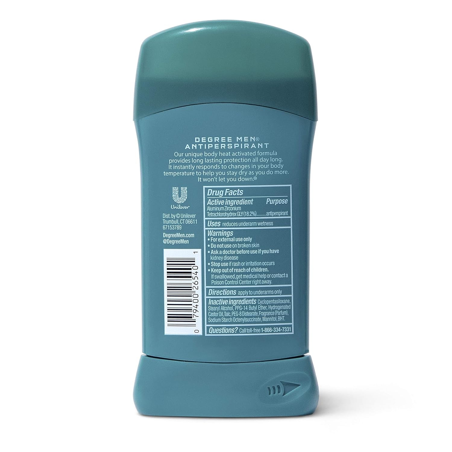 Men Antiperspirant Deodorant Stick Cool Rush 48 Hour Protection 2.7 Oz (Pack of 6)