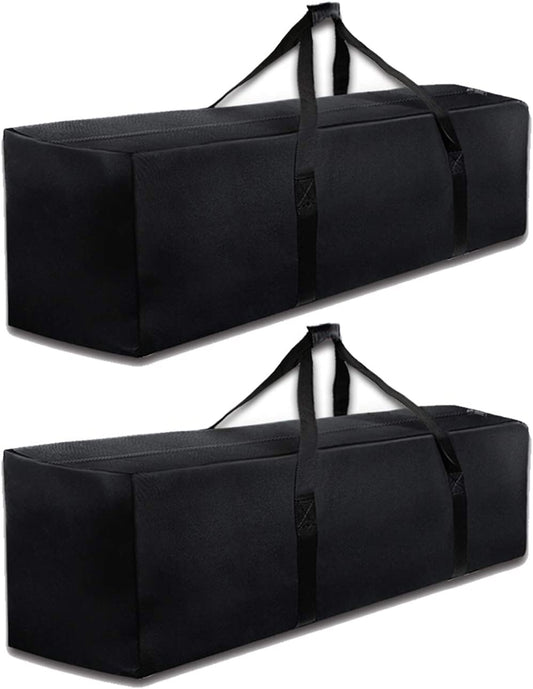 Sports Duffle Bag - Extra Large Travel Duffel Luggage Bag with Upgrade Zipper, Sturdy & Water Resistant, Black (Black 47Inch 2Pack)
